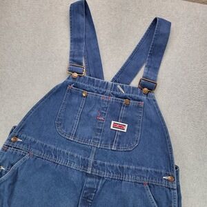 Big Mac VTG Mens Denim Bib Overalls Blue Made in USA W42 L30 Carpenter Utility‎